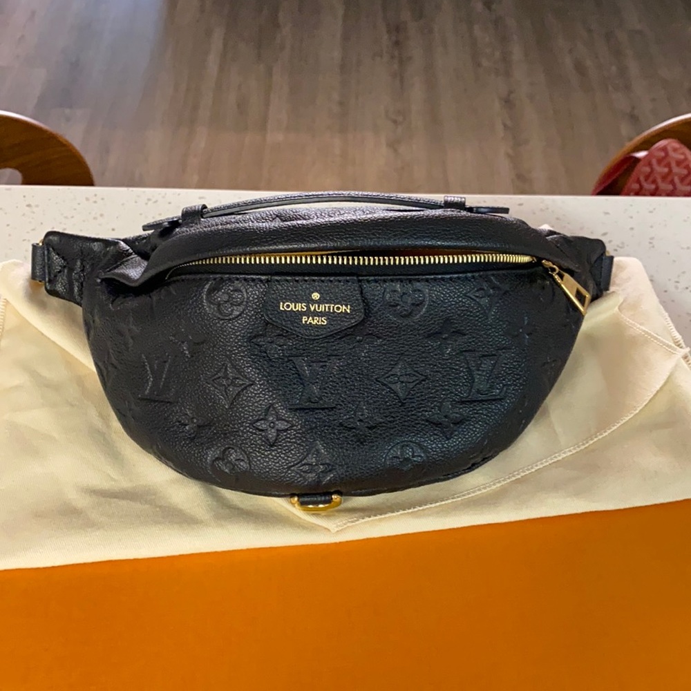 Louis Vuitton black monogram empreinte bumbag
